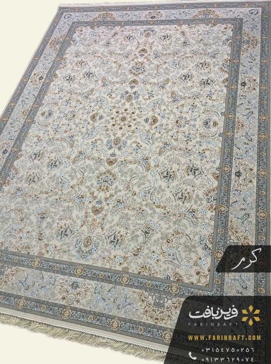 فرش طرح شکوفه 700 شانه کرم